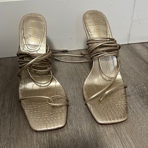 Lace up heels from Akira. Worn once
